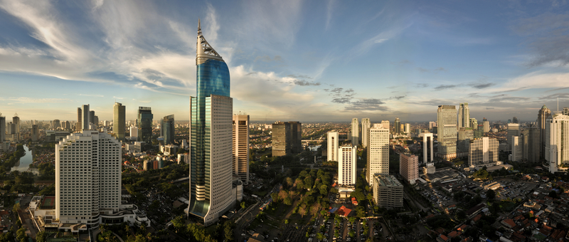 Soekarno-Hatta International Airport serves Jakarta metropolitan area in Indonesia.